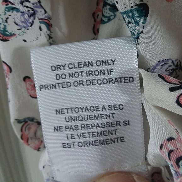 Joie Silk Racerback Tank Top With Butterflies - Picture 6 of 7